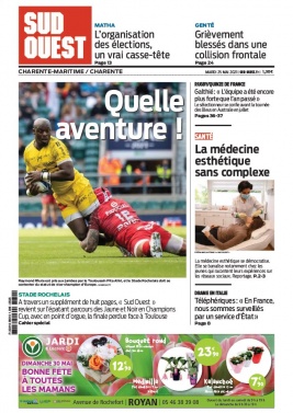Sud Ouest 25 mai 2021 Sud Ouest N°20210525 du 25 mai 2021 à télécharger sur iPad