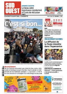 Sud Ouest 20 mai 2021 Sud Ouest N°20210520 du 20 mai 2021 à télécharger sur iPad