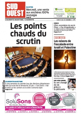 Sud Ouest 15 mai 2021 Sud Ouest N°20210515 du 15 mai 2021 à télécharger sur iPad