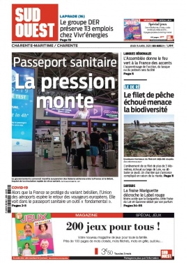 Sud Ouest 15 avril 2021 Sud Ouest N°20210415 du 15 avril 2021 à télécharger sur iPad