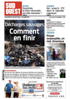 Sud Ouest 08 avril 2021 Sud Ouest N°20210408 du 08 avril 2021 à télécharger sur iPad