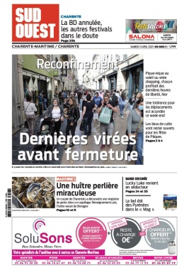 Sud Ouest 03 avril 2021 Sud Ouest N°20210403 du 03 avril 2021 à télécharger sur iPad