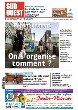 Sud Ouest 02 avril 2021 Sud Ouest N°20210402 du 02 avril 2021 à télécharger sur iPad