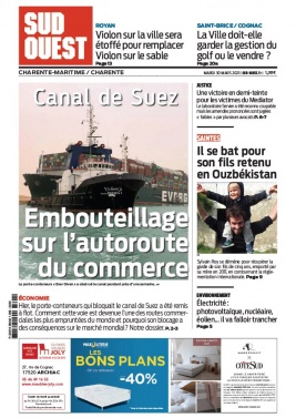 Sud Ouest 30 mars 2021 Sud Ouest N°20210330 du 30 mars 2021 à télécharger sur iPad