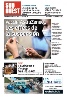 Sud Ouest 16 mars 2021 Sud Ouest N°20210316 du 16 mars 2021 à télécharger sur iPad