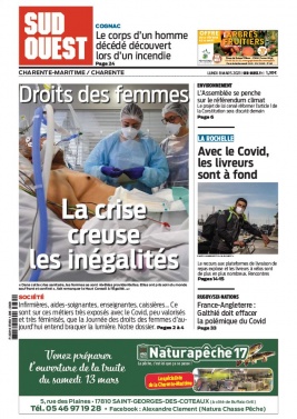 Sud Ouest 08 mars 2021 Sud Ouest N°20210308 du 08 mars 2021 à télécharger sur iPad