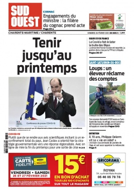Sud Ouest 26 février 2021 Sud Ouest N°20210226 du 26 février 2021 à télécharger sur iPad