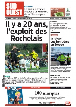 Sud Ouest 24 février 2021 Sud Ouest N°20210224 du 24 février 2021 à télécharger sur iPad