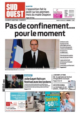 Sud Ouest 30 janvier 2021 Sud Ouest N°20210130 du 30 janvier 2021 à télécharger sur iPad