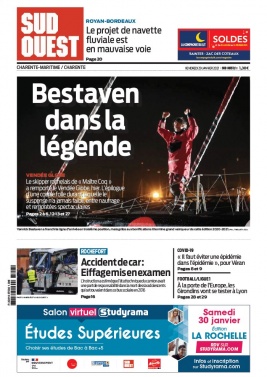 Sud Ouest 29 janvier 2021 Sud Ouest N°20210129 du 29 janvier 2021 à télécharger sur iPad