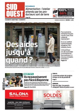Sud Ouest 22 janvier 2021 Sud Ouest N°20210122 du 22 janvier 2021 à télécharger sur iPad
