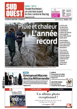 Sud Ouest 09 janvier 2021 Sud Ouest N°20210109 du 09 janvier 2021 à télécharger sur iPad