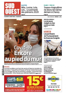 Sud Ouest 07 janvier 2021 Sud Ouest N°20210107 du 07 janvier 2021 à télécharger sur iPad
