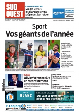 Sud Ouest 30 décembre 2020 Sud Ouest N°20201230 du 30 décembre 2020 à télécharger sur iPad