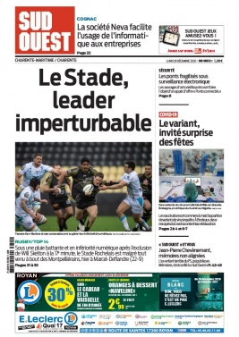 Sud Ouest 28 décembre 2020 Sud Ouest N°20201228 du 28 décembre 2020 à télécharger sur iPad