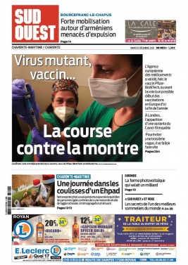 Sud Ouest 22 décembre 2020 Sud Ouest N°20201222 du 22 décembre 2020 à télécharger sur iPad