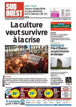 Sud Ouest 19 décembre 2020 Sud Ouest N°20201219 du 19 décembre 2020 à télécharger sur iPad
