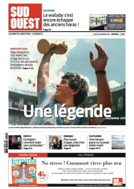 Sud Ouest 26 novembre 2020 Sud Ouest N°20201126 du 26 novembre 2020 à télécharger sur iPad