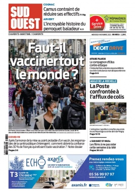 Sud Ouest 11 novembre 2020 Sud Ouest N°20201111 du 11 novembre 2020 à télécharger sur iPad