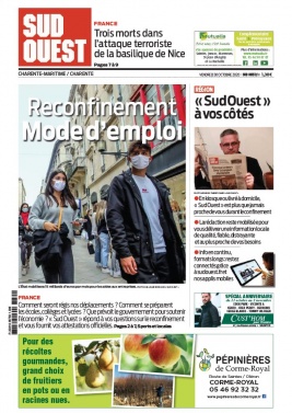 Sud Ouest 30 octobre 2020 Sud Ouest N°20201030 du 30 octobre 2020 à télécharger sur iPad