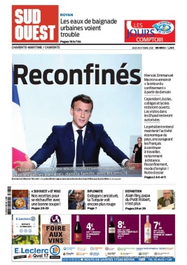 Sud Ouest 29 octobre 2020 Sud Ouest N°20201029 du 29 octobre 2020 à télécharger sur iPad