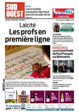 Sud Ouest 22 octobre 2020 Sud Ouest N°20201022 du 22 octobre 2020 à télécharger sur iPad