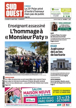 Sud Ouest 19 octobre 2020 Sud Ouest N°20201019 du 19 octobre 2020 à télécharger sur iPad