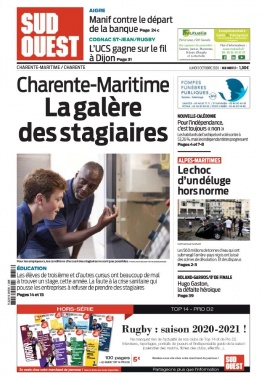 Sud Ouest 05 octobre 2020 Sud Ouest N°20201005 du 05 octobre 2020 à télécharger sur iPad