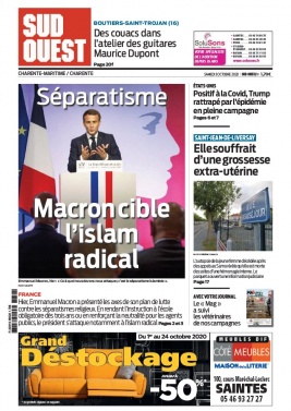 Sud Ouest 03 octobre 2020 Sud Ouest N°20201003 du 03 octobre 2020 à télécharger sur iPad