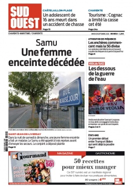 Sud Ouest 29 septembre 2020 Sud Ouest N°20200929 du 29 septembre 2020 à télécharger sur iPad