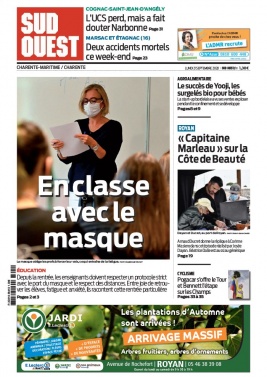Sud Ouest 21 septembre 2020 Sud Ouest N°20200921 du 21 septembre 2020 à télécharger sur iPad