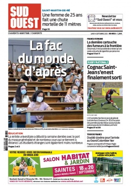 Sud Ouest 14 septembre 2020 Sud Ouest N°20200914 du 14 septembre 2020 à télécharger sur iPad