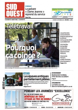 Sud Ouest 11 septembre 2020 Sud Ouest N°20200911 du 11 septembre 2020 à télécharger sur iPad