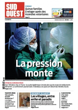 Sud Ouest 20 mars 2020 Sud Ouest N°20200320 du 20 mars 2020 à télécharger sur iPad