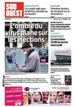 Sud Ouest 04 mars 2020 Sud Ouest N°20200304 du 04 mars 2020 à télécharger sur iPad