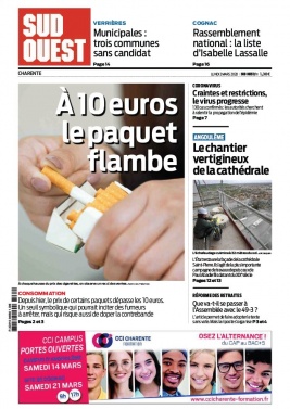 Sud Ouest 02 mars 2020 Sud Ouest N°20200302 du 02 mars 2020 à télécharger sur iPad