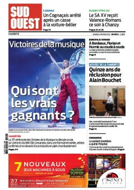 Sud Ouest 14 février 2020 Sud Ouest N°20200214 du 14 février 2020 à télécharger sur iPad