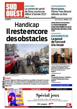 Sud Ouest 11 février 2020 Sud Ouest N°20200211 du 11 février 2020 à télécharger sur iPad