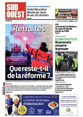 Sud Ouest 24 janvier 2020 Sud Ouest N°20200124 du 24 janvier 2020 à télécharger sur iPad