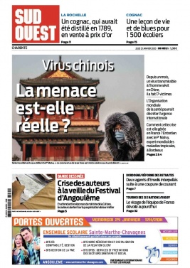 Sud Ouest 23 janvier 2020 Sud Ouest N°20200123 du 23 janvier 2020 à télécharger sur iPad