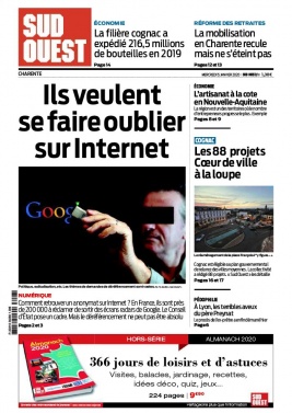 Sud Ouest 15 janvier 2020 Sud Ouest N°20200115 du 15 janvier 2020 à télécharger sur iPad