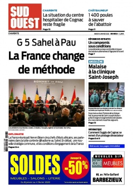Sud Ouest 14 janvier 2020 Sud Ouest N°20200114 du 14 janvier 2020 à télécharger sur iPad
