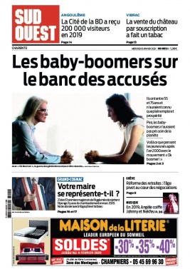Sud Ouest 08 janvier 2020 Sud Ouest N°20200108 du 08 janvier 2020 à télécharger sur iPad