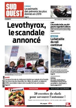 Sud Ouest 02 janvier 2020 Sud Ouest N°20200102 du 02 janvier 2020 à télécharger sur iPad