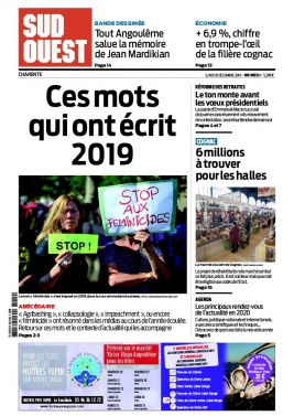 Sud Ouest 30 décembre 2019 Sud Ouest N°20191230 du 30 décembre 2019 à télécharger sur iPad