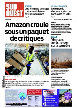 Sud Ouest 26 décembre 2019 Sud Ouest N°20191226 du 26 décembre 2019 à télécharger sur iPad