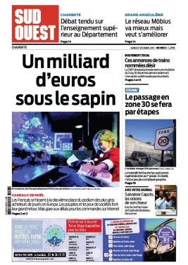 Sud Ouest 21 décembre 2019 Sud Ouest N°20191221 du 21 décembre 2019 à télécharger sur iPad