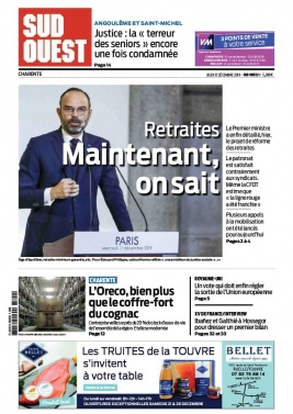 Sud Ouest 12 décembre 2019 Sud Ouest N°20191212 du 12 décembre 2019 à télécharger sur iPad