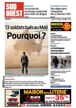 Sud Ouest 27 novembre 2019 Sud Ouest N°20191127 du 27 novembre 2019 à télécharger sur iPad