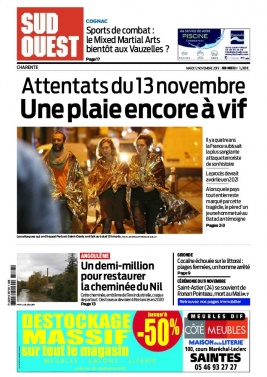 Sud Ouest 12 novembre 2019 Sud Ouest N°20191112 du 12 novembre 2019 à télécharger sur iPad